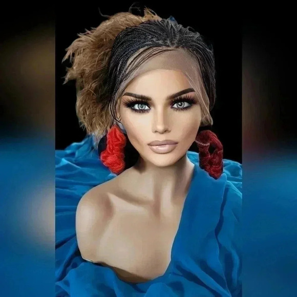 Braided wigs, 100% handmade, long braids  gorgeous, ALINA, NWT - Picture 6 of 16